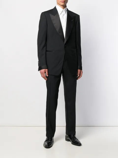 TOM FORD metal bar collar shirt