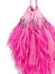 The Attico feather pouch