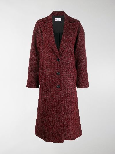 red valentino herringbone coat