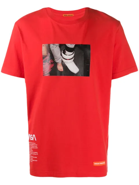 Heron Preston contrast print T-shirt