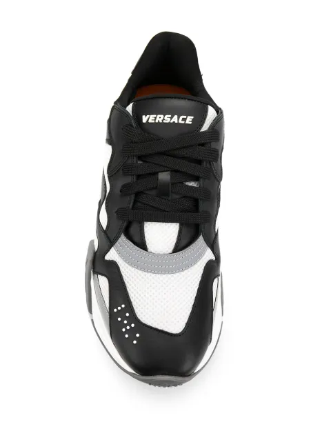 VERSACE VERSACE SQUALO SNEAKERS - BLACK