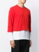 Comme Des Garçons Shirt layered knit jumper
