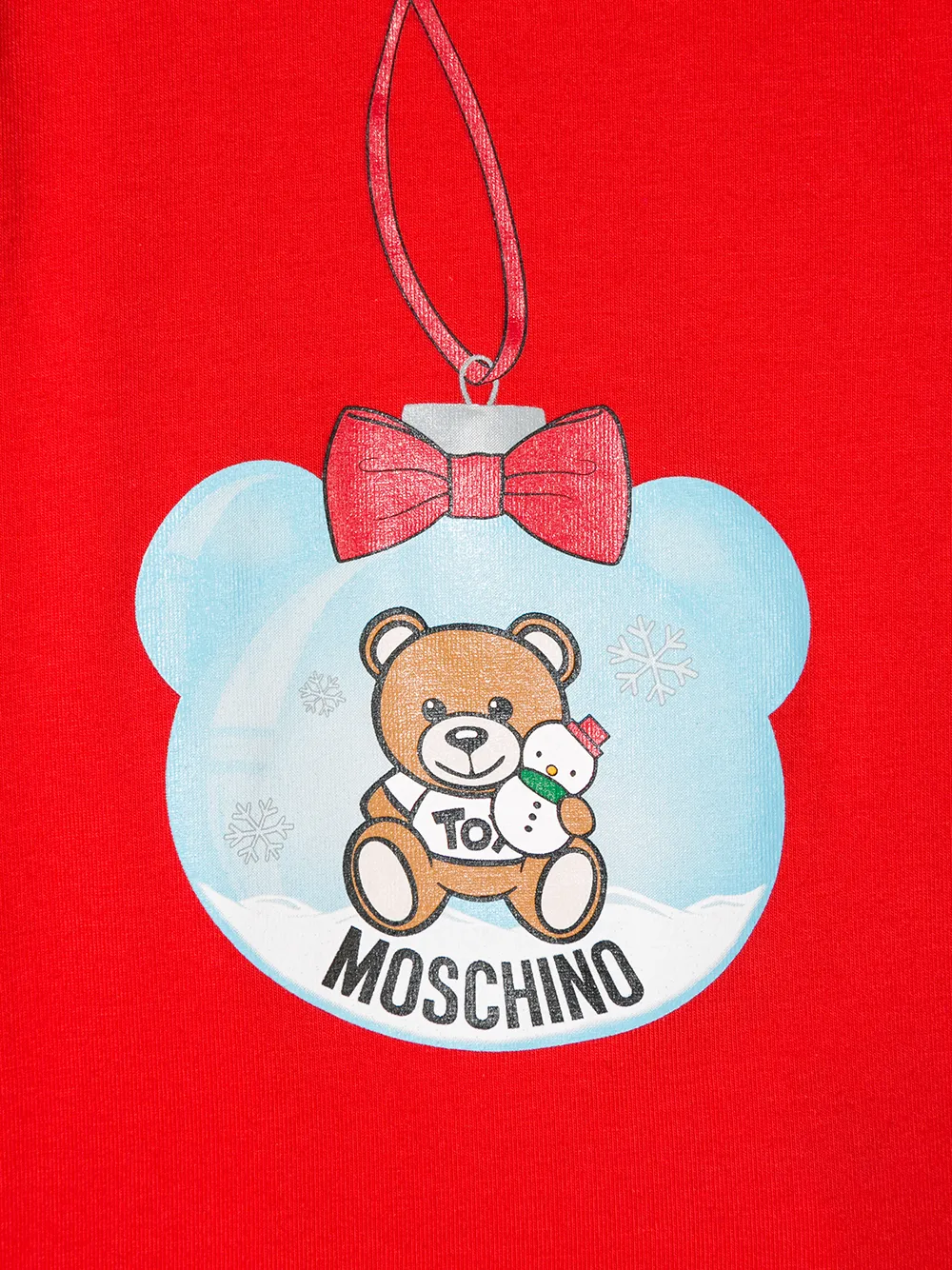 фото Moschino kids топ с принтом teddy bear