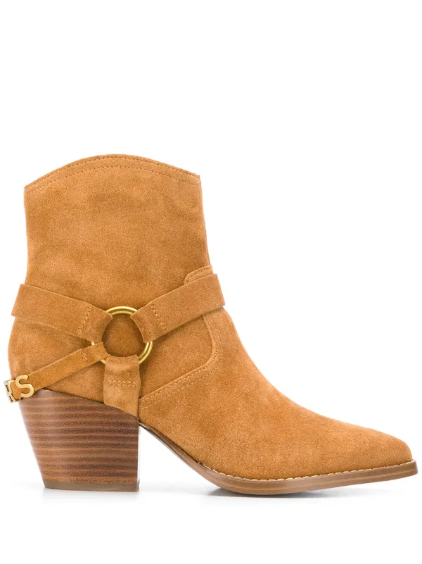 michael kors booties orange