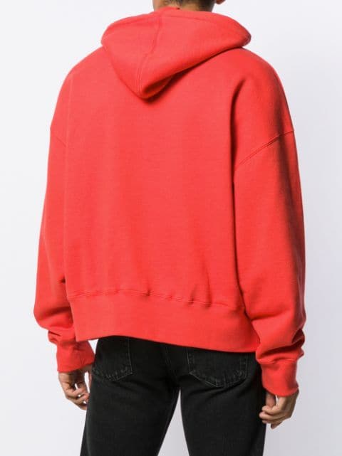 Shop Red Palm Angels Teddy Bear Hoodie With Express Deliv