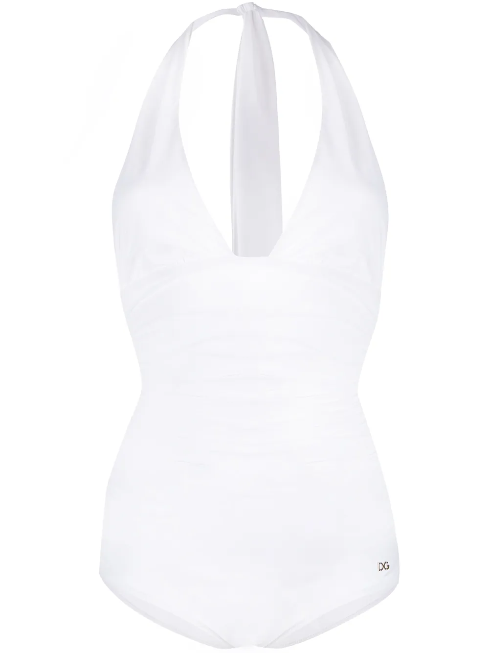 

Dolce & Gabbana halterneck swimsuit - White