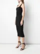 Fleur Du Mal فستان ميدي منسوج وضيق