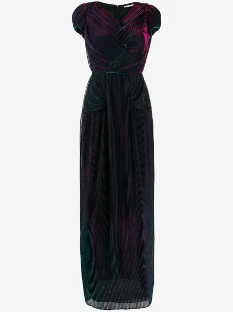 Marco De Vincenzo metallic sheen pleated dress