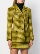 Alessandra Rich houndstooth print blazer