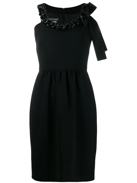 Boutique Moschino chain-embellished mini dress