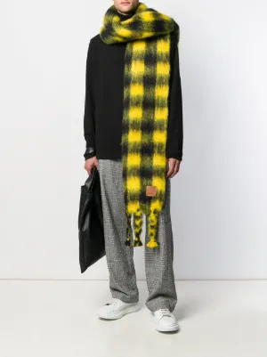 north❗️LOEWE ストライプ モヘア ロングマフラー ロゴパッチ north様専用❗️LOEWE ストライプ モヘア ロングマフラー ロゴパッチ