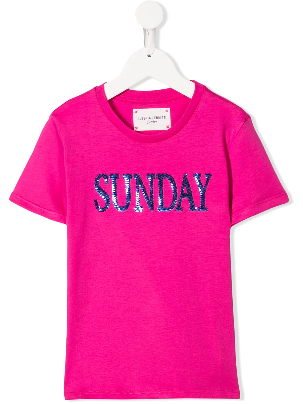 Alberta Ferretti Kids футболка с вышивкой