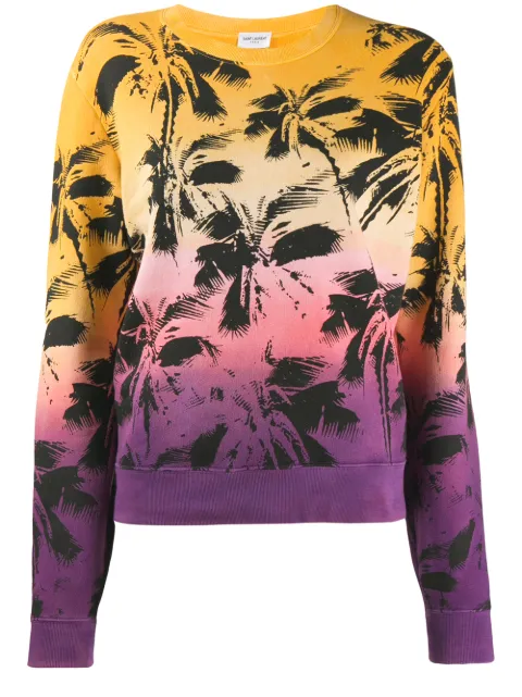Saint Laurent palm-print sweatshirt