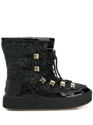 Chiara Ferragni Lace Up Glitter Moon Chiara Ferragni Lace Up Glitter Moon