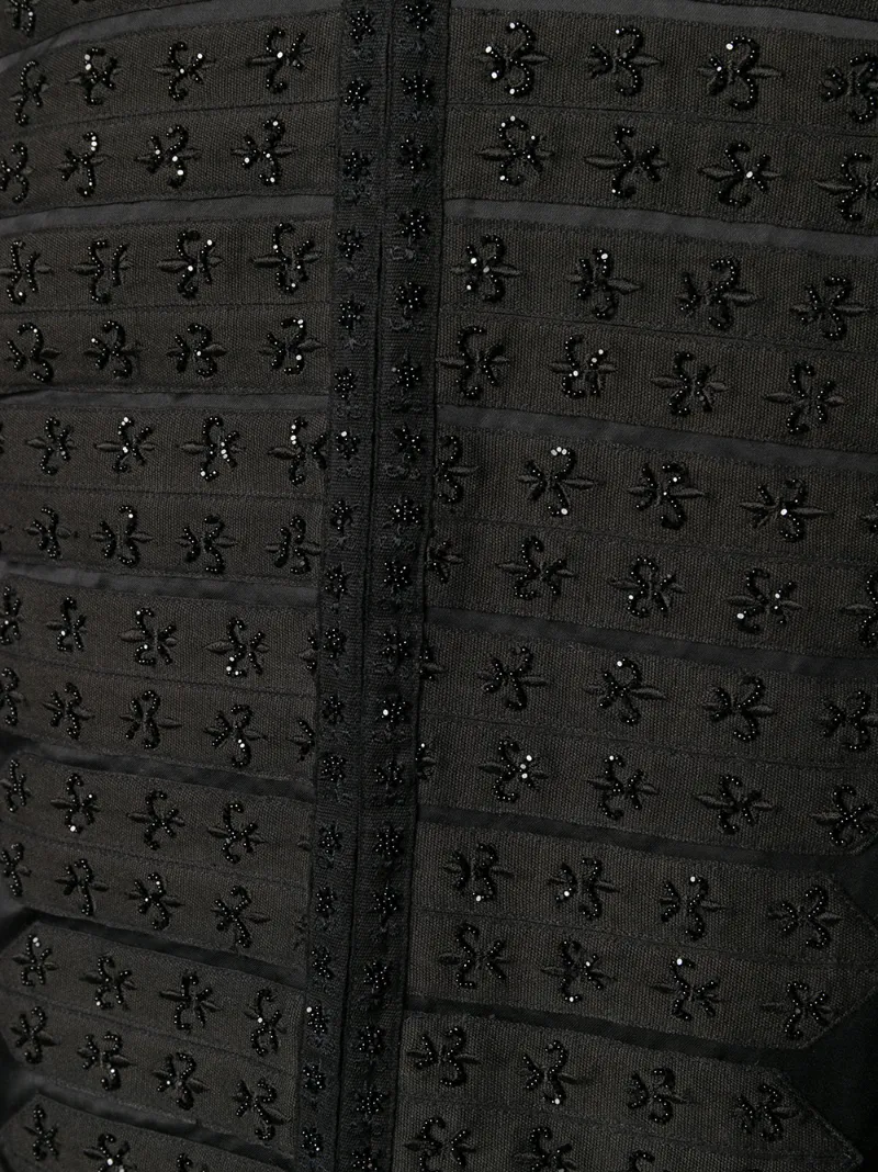 SAINT LAURENT OFFICER FLEUR-DE-LYS BOMBER JACKET