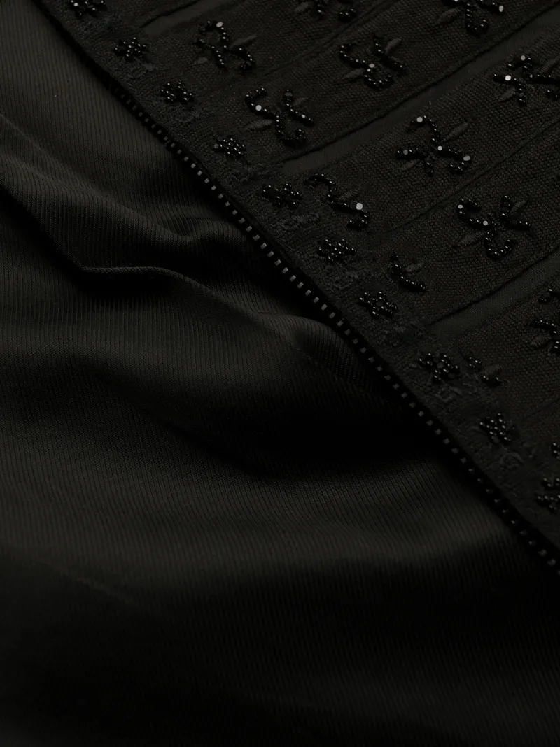 SAINT LAURENT OFFICER FLEUR-DE-LYS BOMBER JACKET