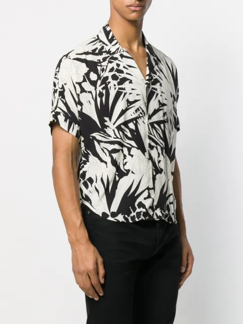 Saint Laurent Jungle Flower Print Shirt 
