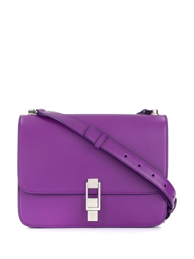 Saint Laurent Carré Shoulder Bag In Purple