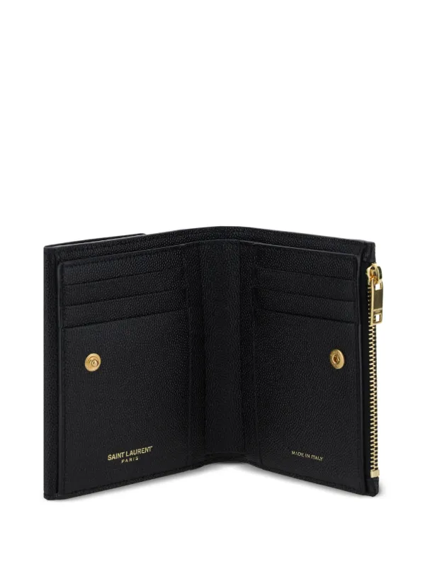 ★関税込み★ Saint Laurent Uptown Wallet Saint Laurent Uptown YSL Wallet on Chain in Grained Leather