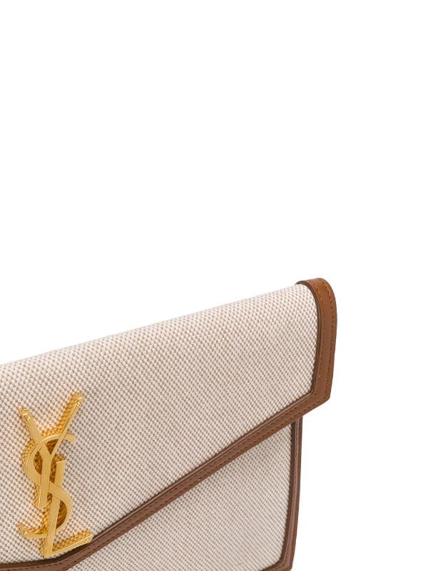 LV Brown Monogram Canvas Envelope Clutch, Luxury, Bags & Wallets