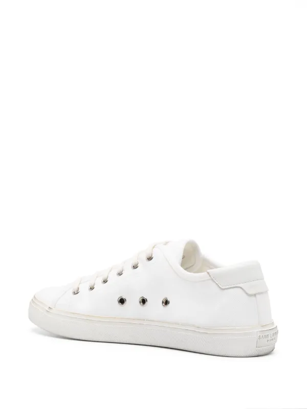 Saint laurent all white sneakers online