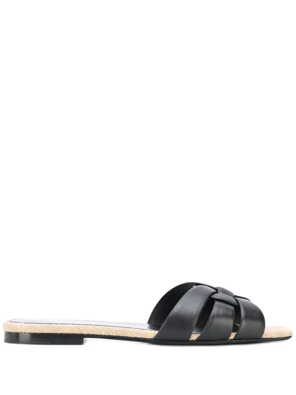 saint laurent tribute flat sandals