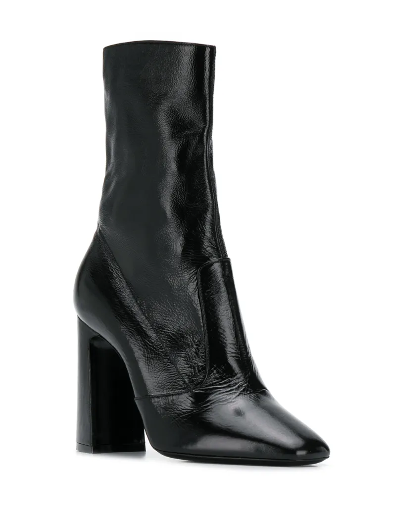 SAINT LAURENT SQUARE TOE 100MM ANKLE BOOT