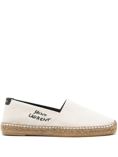 Saint Laurent logo-embroidered espadrilles