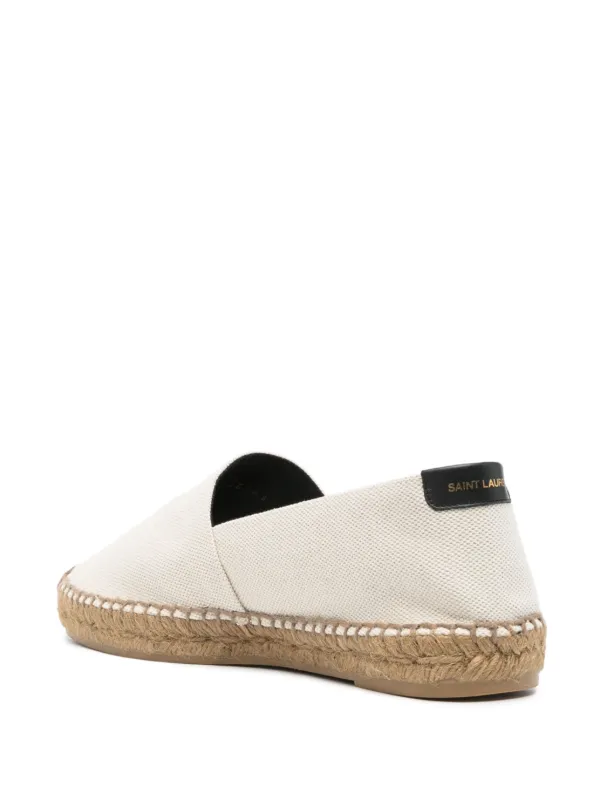 Saint Laurent logo embroidered Espadrilles Neutrals FARFETCH AU