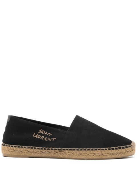 Saint Laurent logo-embroidered espadrilles