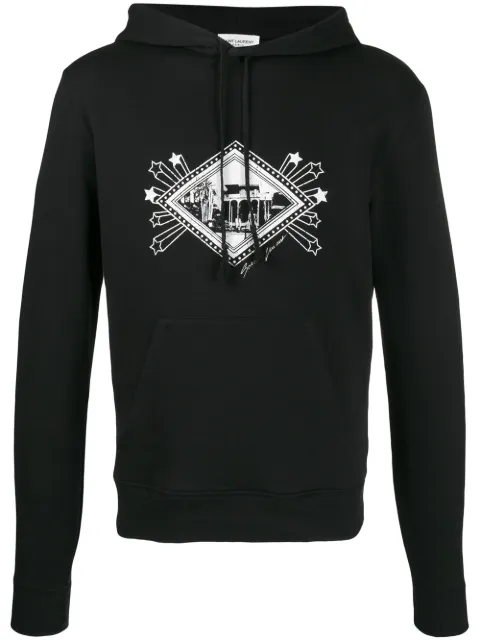 Saint Laurent graphic print hoodie
