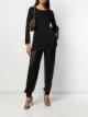 الصورة 2 من Saint Laurent كنزة منسوجة براقة