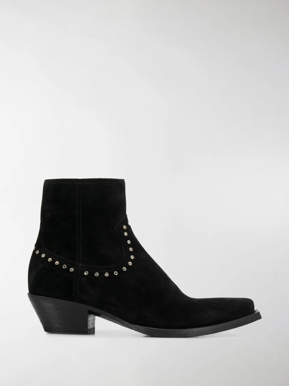 SAINT LAURENT STUD DETAIL ANKLE BOOTS,6031881NZYY14338553