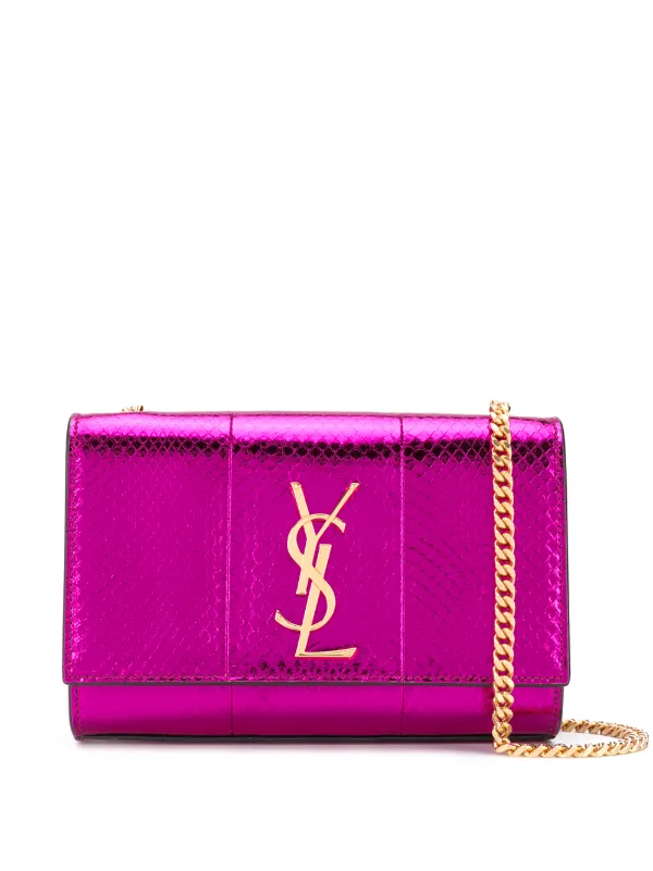 ysl pink snakeskin bag