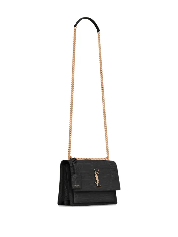 Saint Laurent Medium Sunset Shoulder Bag | Black | FARFETCH