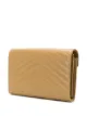 Saint Laurent monogram plaque chain wallet