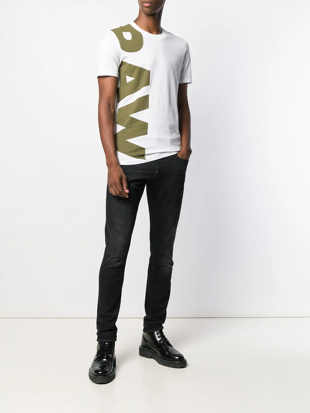  G Star Raw Schmale Jeans   Schwarz 
