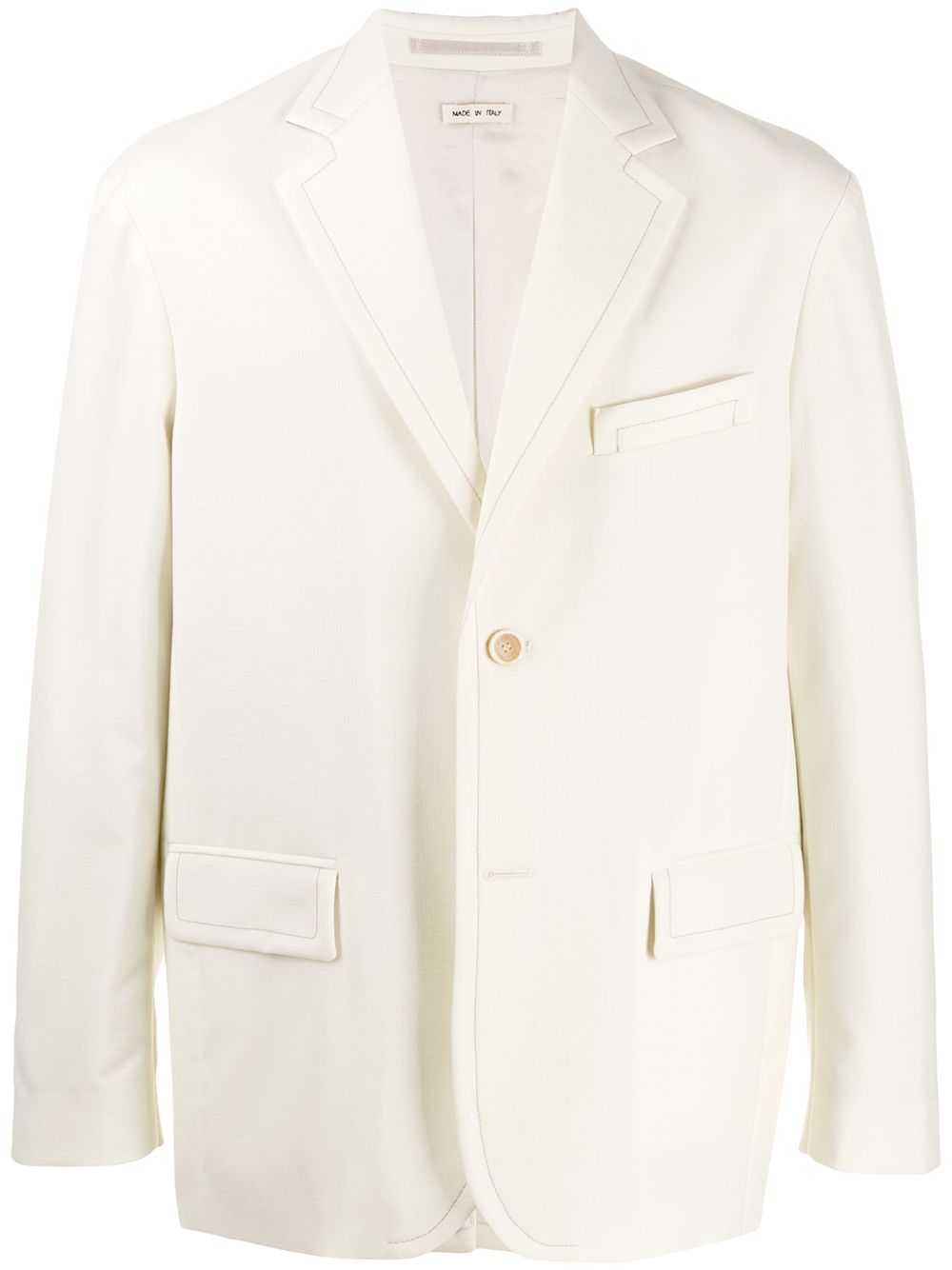 Marni Flap Pocket Blazer In White