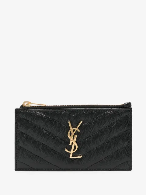 Saint Laurent Cassandre leather card holder