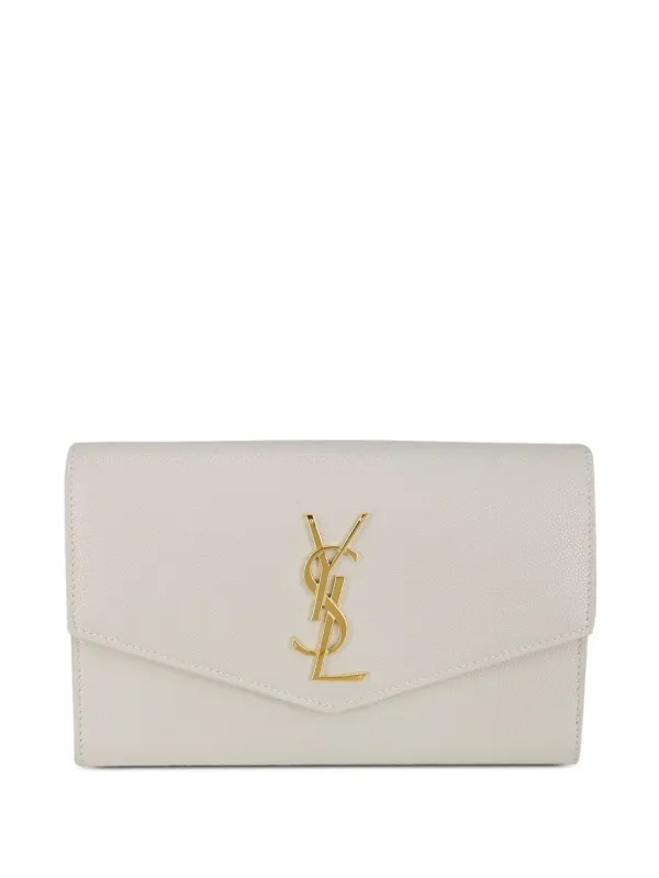 Saint Laurent Uptown Chain Wallet Neutrals FARFETCH IE