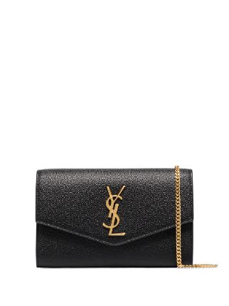 Saint Laurent Uptown Envelope Leather Clutch Bag - Farfetch