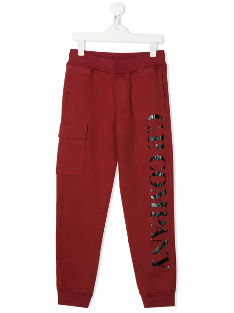 C.P. Company Kids logo print track pants