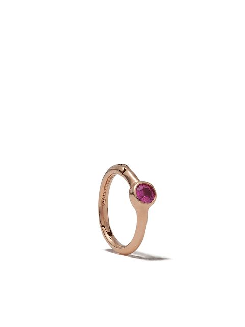 We by WHITEbIRD 18kt rose gold Justine single hoop earring