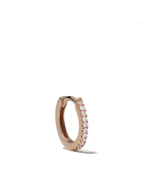 We by WHITEbIRD 18kt rose gold diamond Margot medium single hoop earring