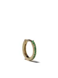 We by WHITEbIRD 18kt gold emerald Margot medium single hoop earring