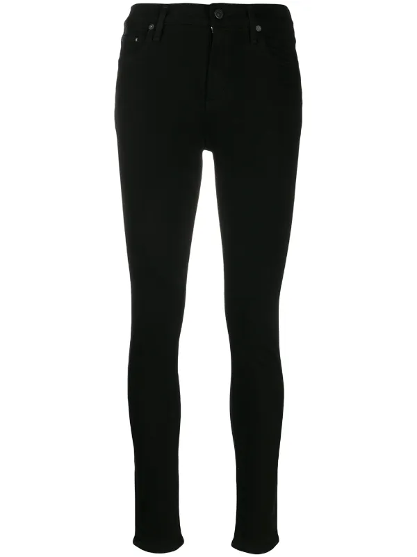 black high waisted skinny jeans