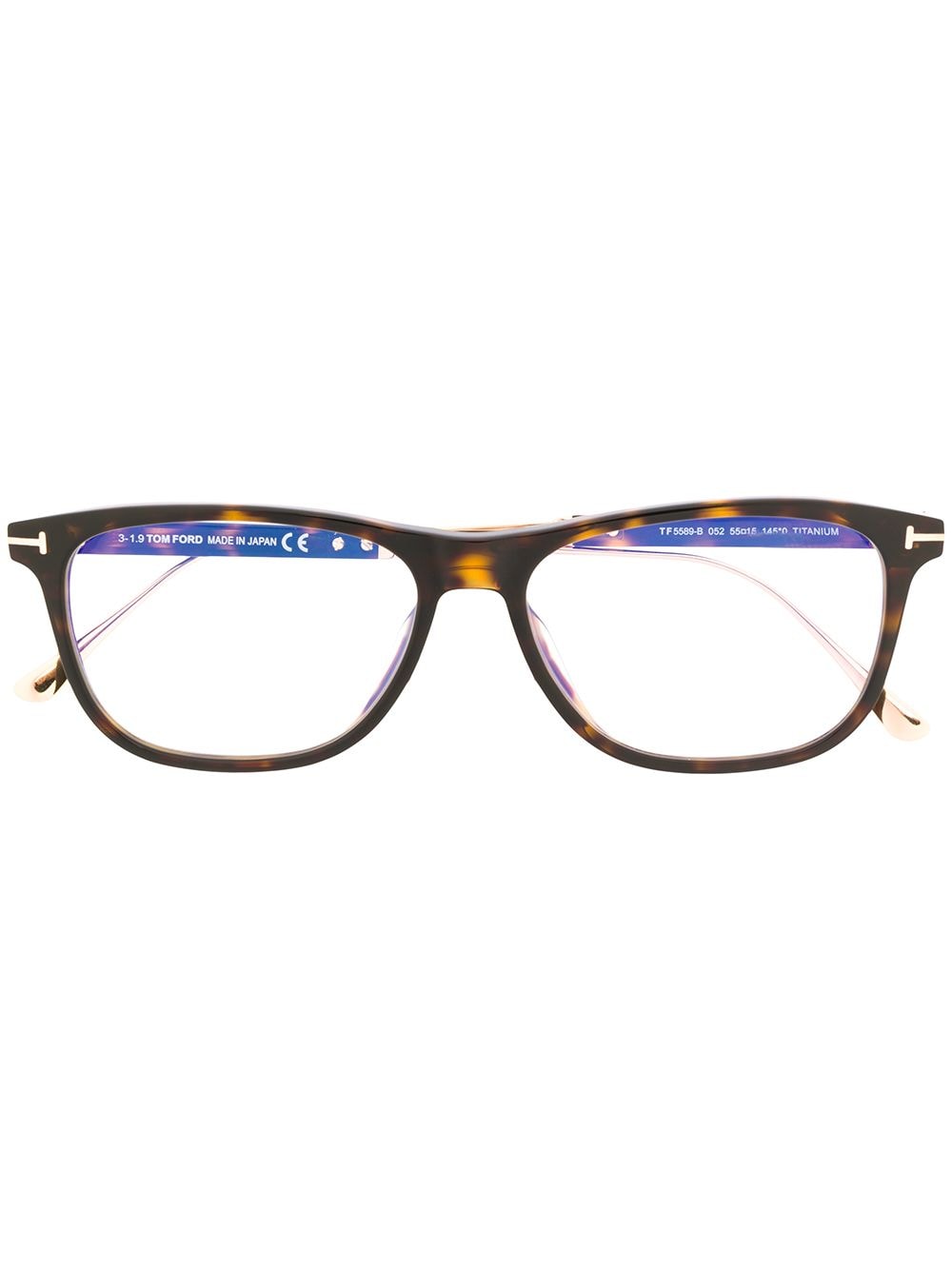 

TOM FORD Eyewear lentes con armazón cuadrada - Marrón