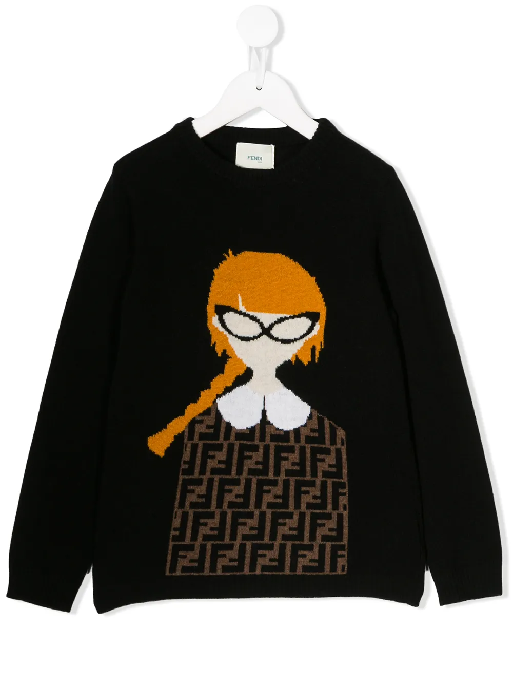 Fendi Kids джемпер с монограммой Fendi Kids джемпер с монограммой