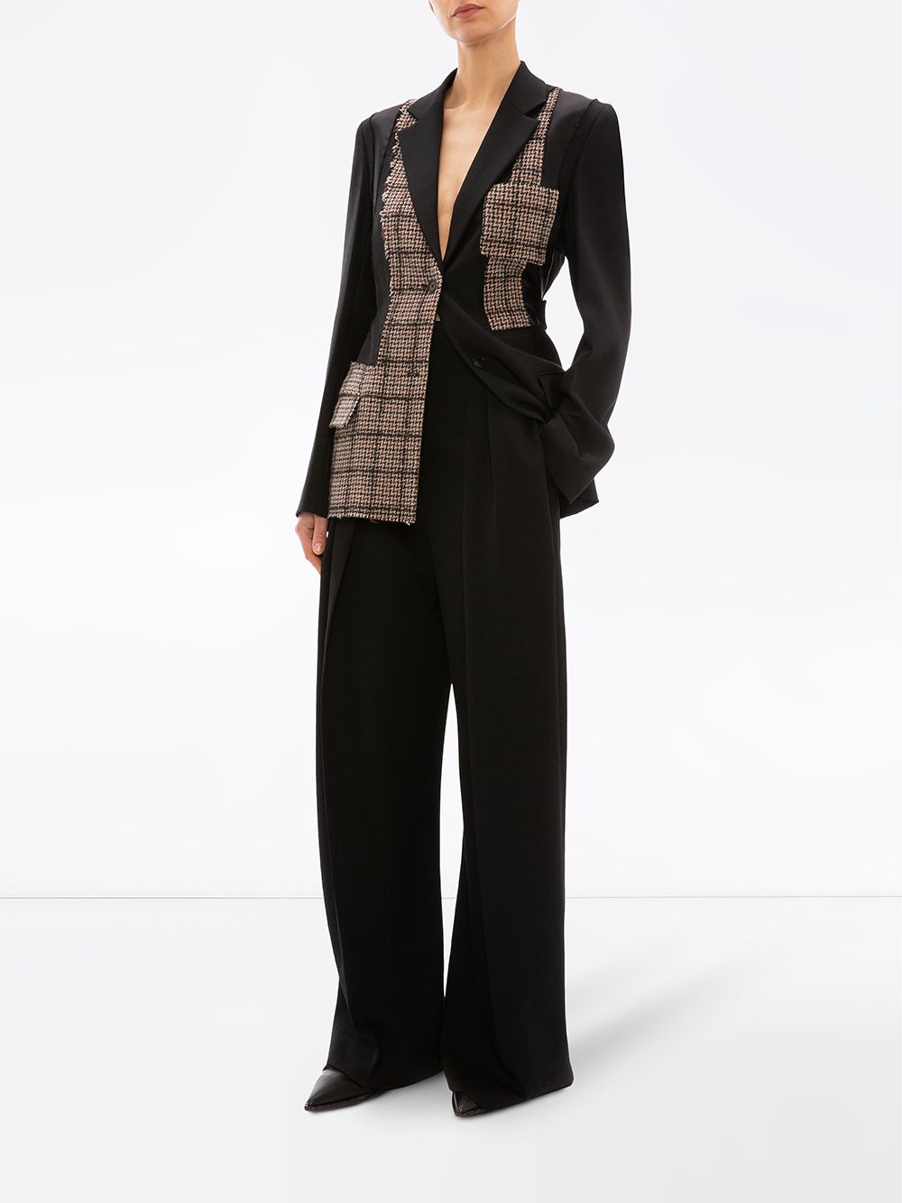 JW Anderson Patchwork Tailored Wool Jacket - Farfetch