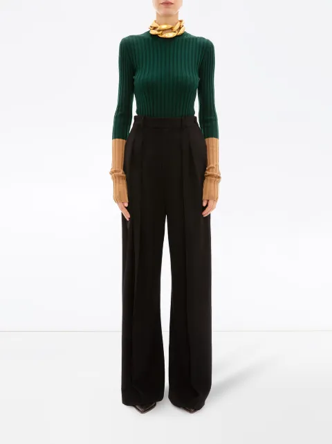 JW ANDERSON HIGH WAISTED WIDE LEG TROUSERS